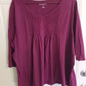 Woman Within Women's Plum Blouse